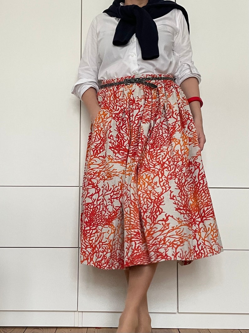 CORAL Skirt with Pockets image 7