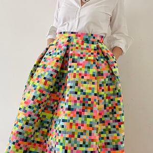 PIXEL Skirt with Pockets