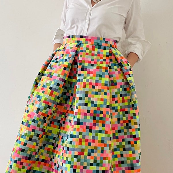 PIXEL Skirt with Pockets
