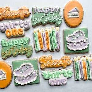 Classic Birthday Cookies: Custom Sugar Cookies