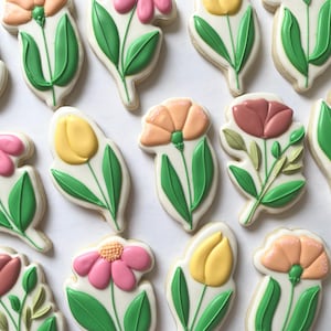 Flower Sugar Cookies: Custom Sugar Cookies
