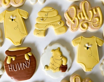 Winnie the Pooh Baby Cookies: Custom Sugar Cookies