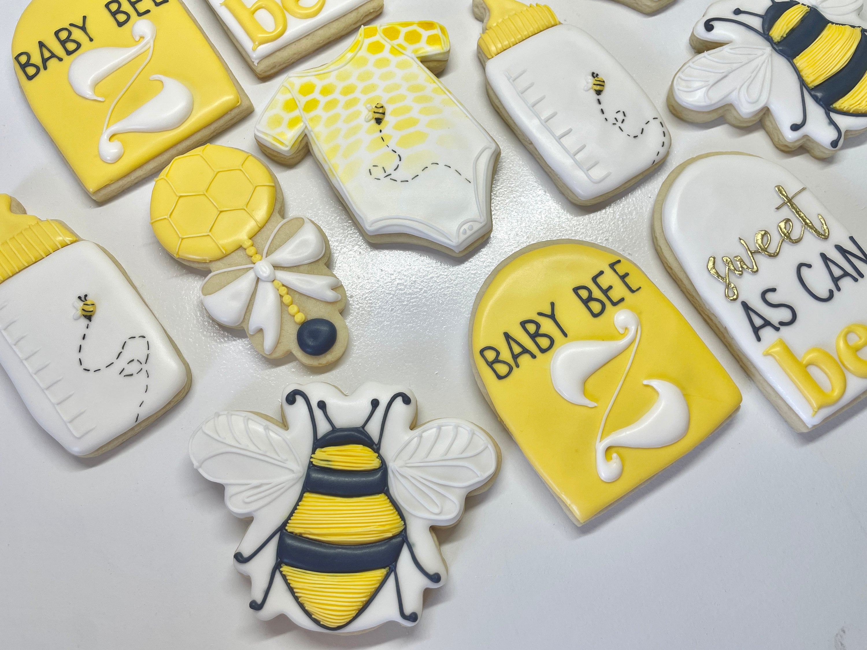 Sweet as Can Bee Baby Cookies: Custom Sugar Cookies - Etsy