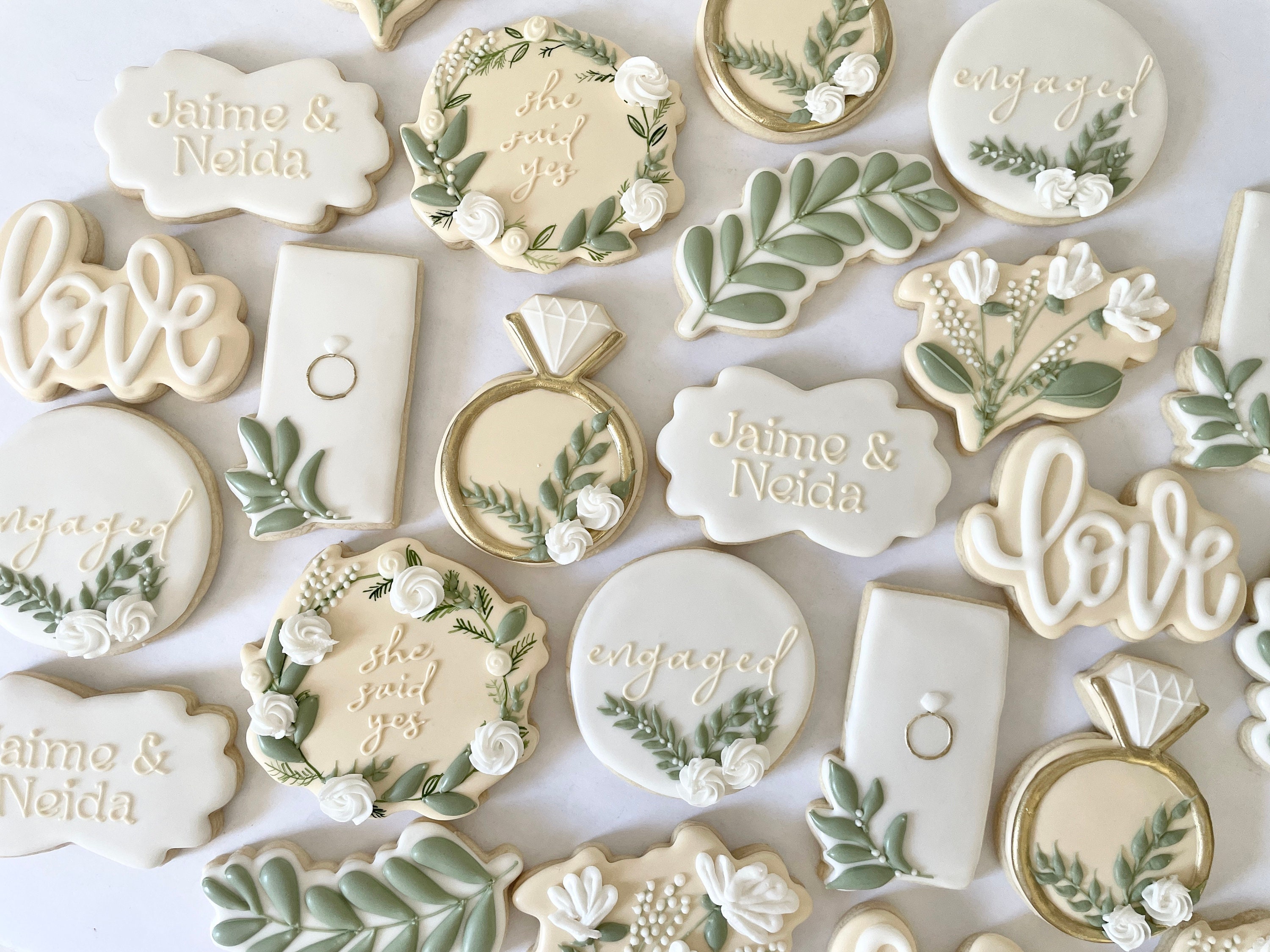 Greenery Sugar Cookies