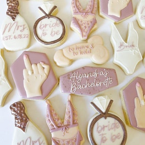 To Have & To Hold Bridal Cookies: Custom Sugar Cookies