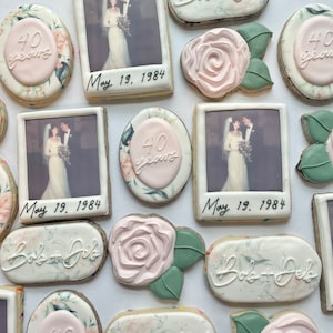 Polaroid Anniversary/Bridal Cookies: Custom Sugar Cookies