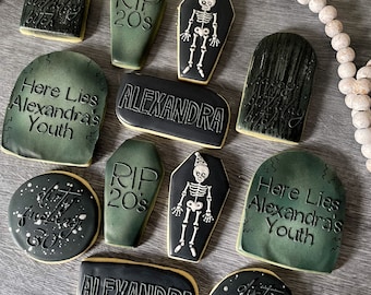 R.I.P. 20's Birthday Cookies: Custom Sugar Cookies