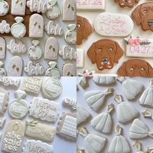 Custom Bridal Sugar Cookies