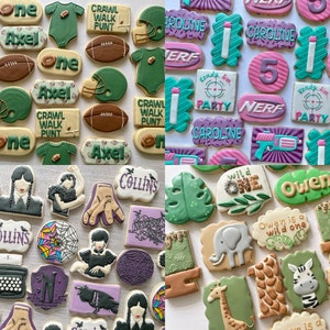 Custom Birthday Sugar Cookies