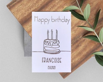 Carte D Anniversaire Geek Etsy