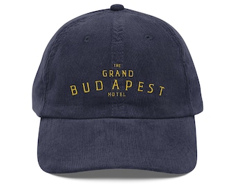 The Grand Budapest Hotel - Embroidered Corduroy Vintage Cap