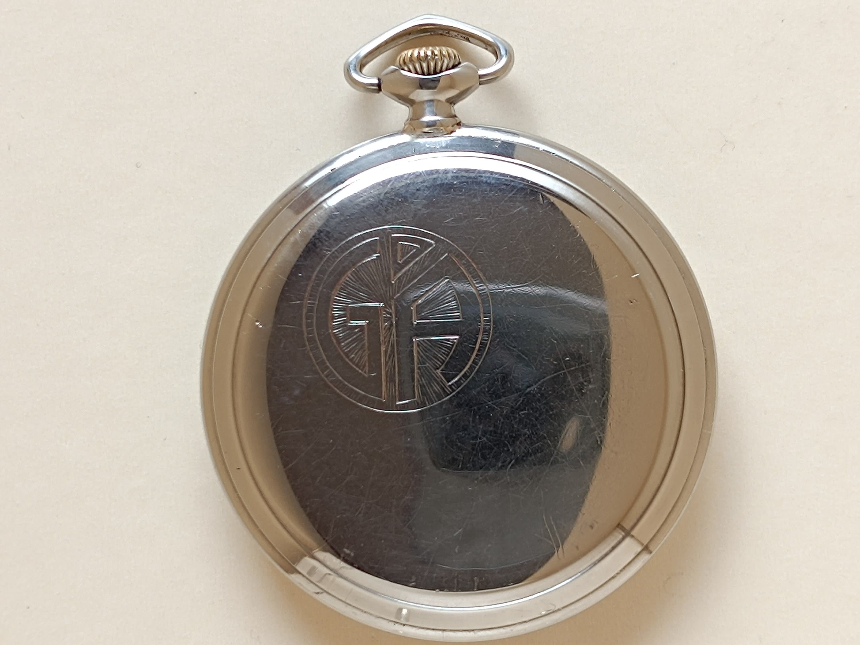 2P173 Omega Pocket Watch Nichrome Case Black Dial Etsy Sweden