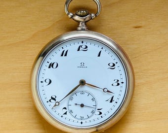 2P809 Omega gold plated in 20 microns pocket watch, caliber 19LB.T1