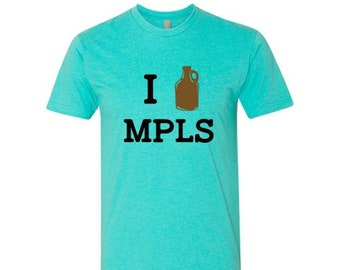 I Heart MPLS Beer Growler T-Shirt