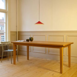 Tavolo da cucina antico, rovere massello | Tavolo da fattoria classico fatto a mano | Design minimalista |