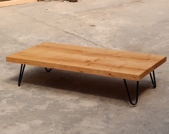 Table basse en bois de style Japandi Skandi | Table basse en chêne massif | Directement du menuisier |