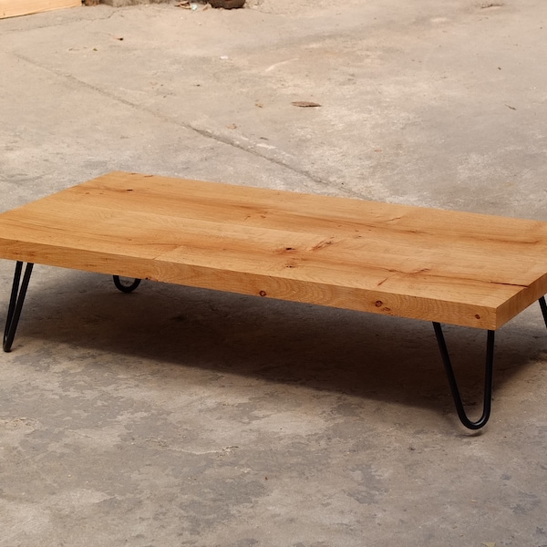 Table basse en bois de style Japandi Skandi | Table basse en chêne massif | Directement du menuisier |
