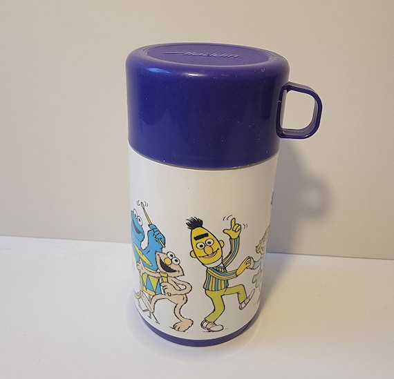 Vintage 1980s Sesame Street Jim Henson Thermos 8oz Aladdin 