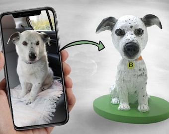 Custom Pet Bobblehead Chien Bobblehead Chat Bobblehead Cadeau d’anniversaire Cadeau de fête des mères Cadeau de fête des pères Meilleur cadeau pour les amoureux des chiens et des chats