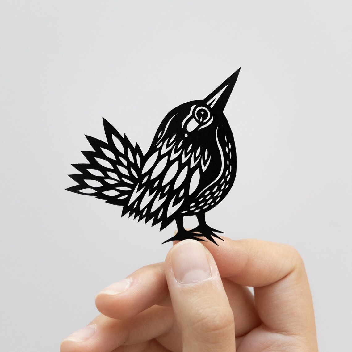 Small Cute Bird - Digital Papercut Template - PDF SVG JPG - Etsy