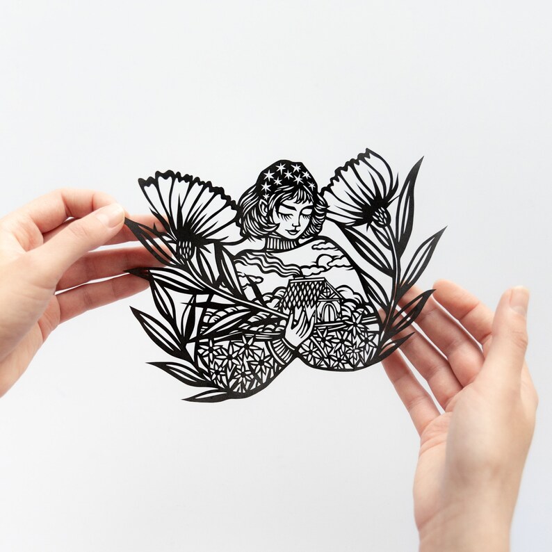 Home, Sweet Home - Digital Papercut Template - PDF SVG JPG - Etsy