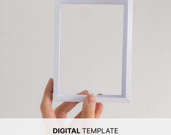 Shadowbox Frame (Paper Template) - A7, A6, and A5 sizes - PDF & SVG files