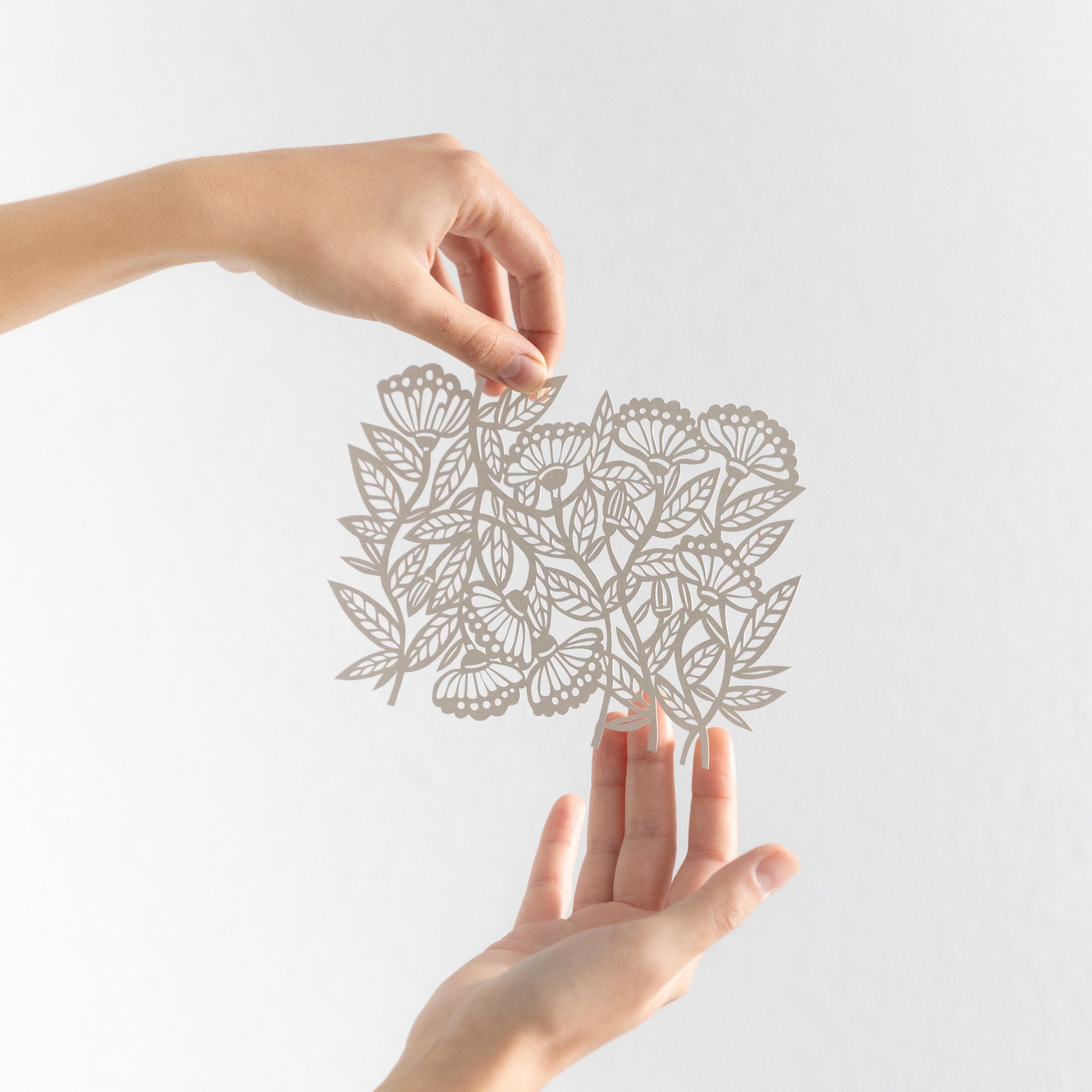 Meadow Flowers - Digital Papercut Template - PDF SVG JPG - Etsy