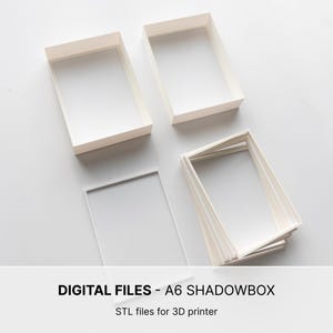 A6 Shadowbox (Frame and Spacers) - STL files for 3D Printer