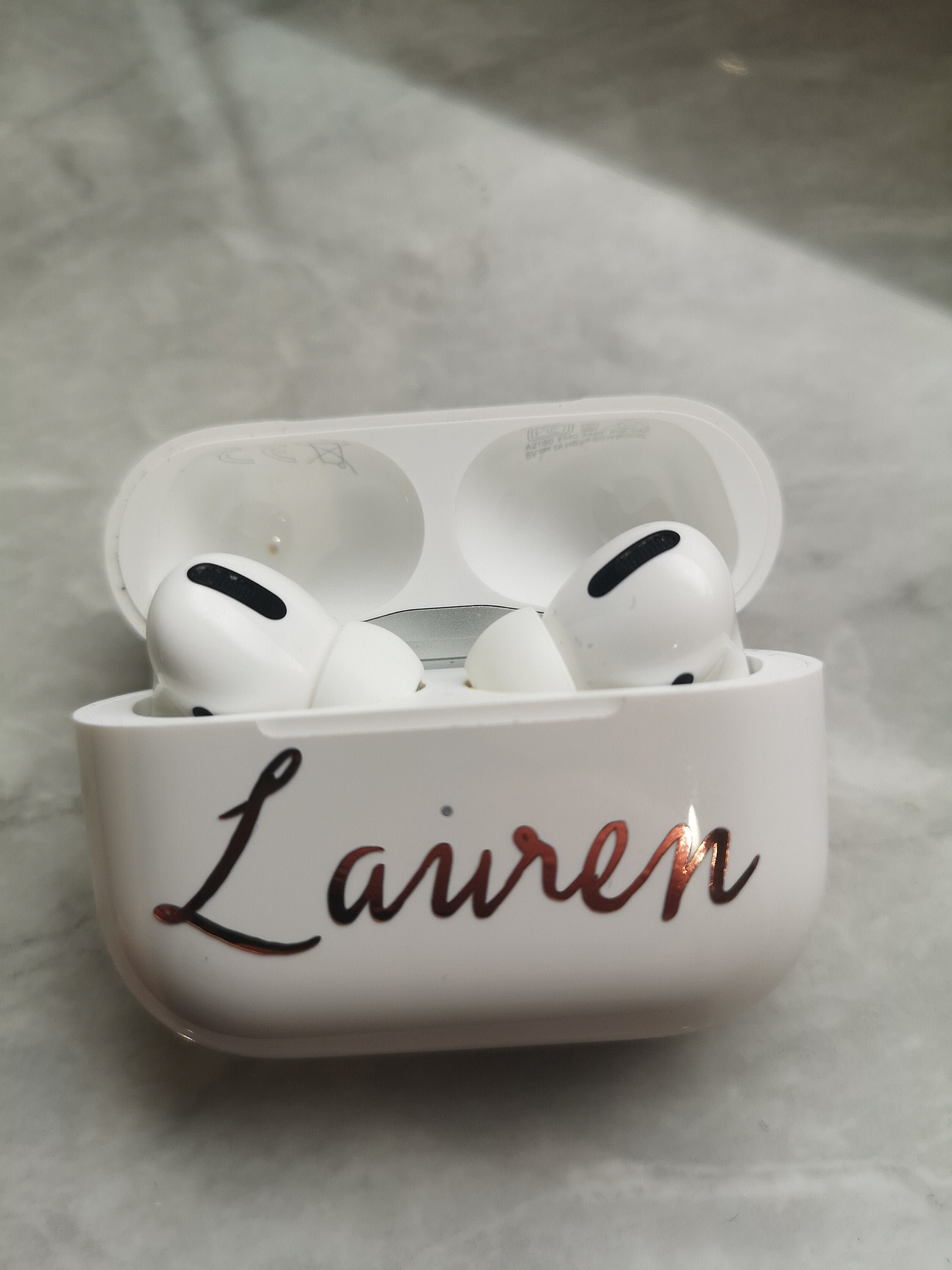 AirPod Pro Case Name Decal AirPod Case Personalised Label Etsy