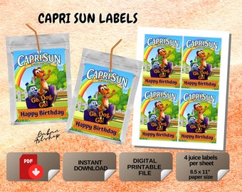Printable Go Dog Go Capri Sun Labels, Go Dog Go Cake Topper, Go Dog Go Party Kit, Go Dog Go Centerpiece