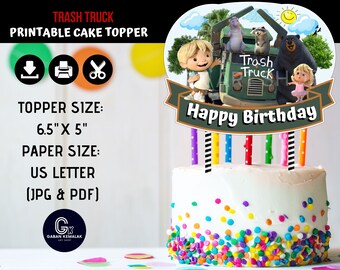 Trash Cake Topper Etsy