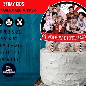 Printable Stray Kids Centerpiece, Stray Kids Cake Topper, Stray Kids Party Supply, Stray Kids Sticker, Stray Kids Party Decor