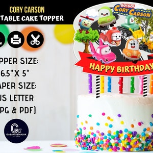 Printable Cory Carson Centerpiece, Cory Carson Cake Topper, Cory Carson Party Supply, Cory Carson Sticker, Cory Carson Party