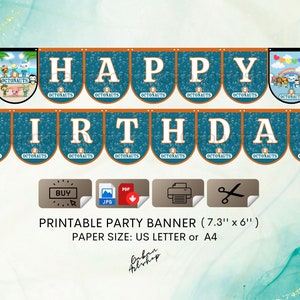 DIGITAL Printable : Instant Octonauts Party Banner