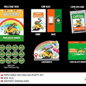 DIGITAL Printable: Instant Go Dog Go Inspired Book By P.D Eastman