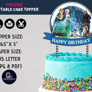 Printable Frozen Centerpiece, Frozen Cake Topper, Frozen Party Kit, Frozen Poster