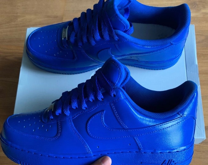custom air force 1 light blue