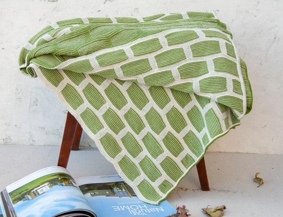 Lime Green Blanket Blanket With Pattern Sofa Bedspread Colorful