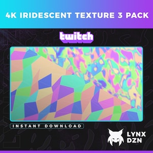 4k60fps Animated Iridescent Texture Pack | HIGH RES OVERLAYS | Custom Holographic Backgrounds
