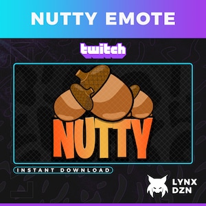 Twitch- och Discord-emote | Nutty Chestnut-emote | Resurser för streaming | OBS