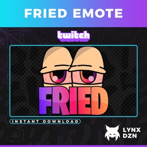 Twitch und Discord Emote | Fried 420 Emote | Live-streaming-Assets