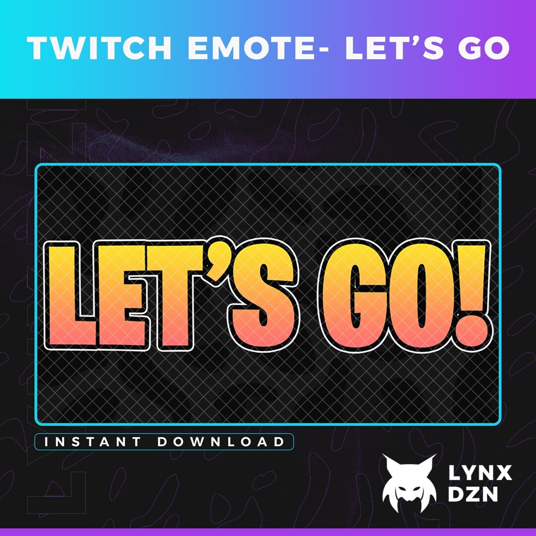 Twitch and Discord Animated Let's Go Emote OBS - Etsy
