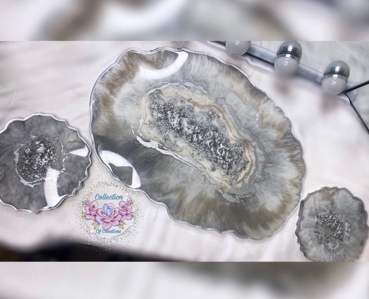 Resin Placemat and 2 Coasters Etsy UK