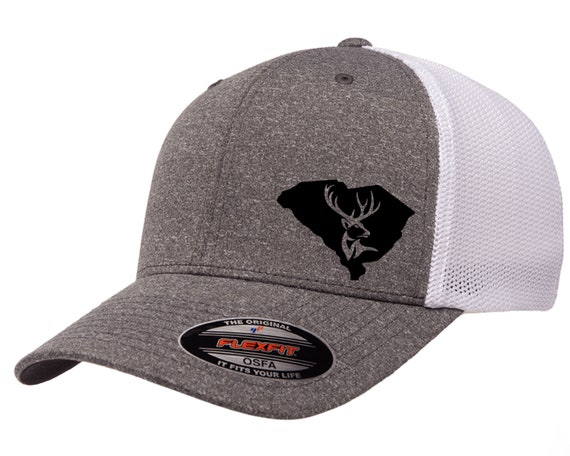 - Trucker Back South Flexfit Cap Carolina 6311 Mesh Buck Etsy