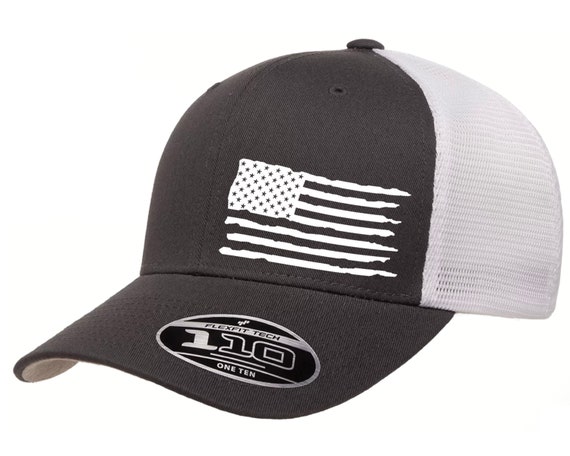 Mesh Flexfit Etsy Cap - Back Tattered Snap Flag 110 Trucker Back