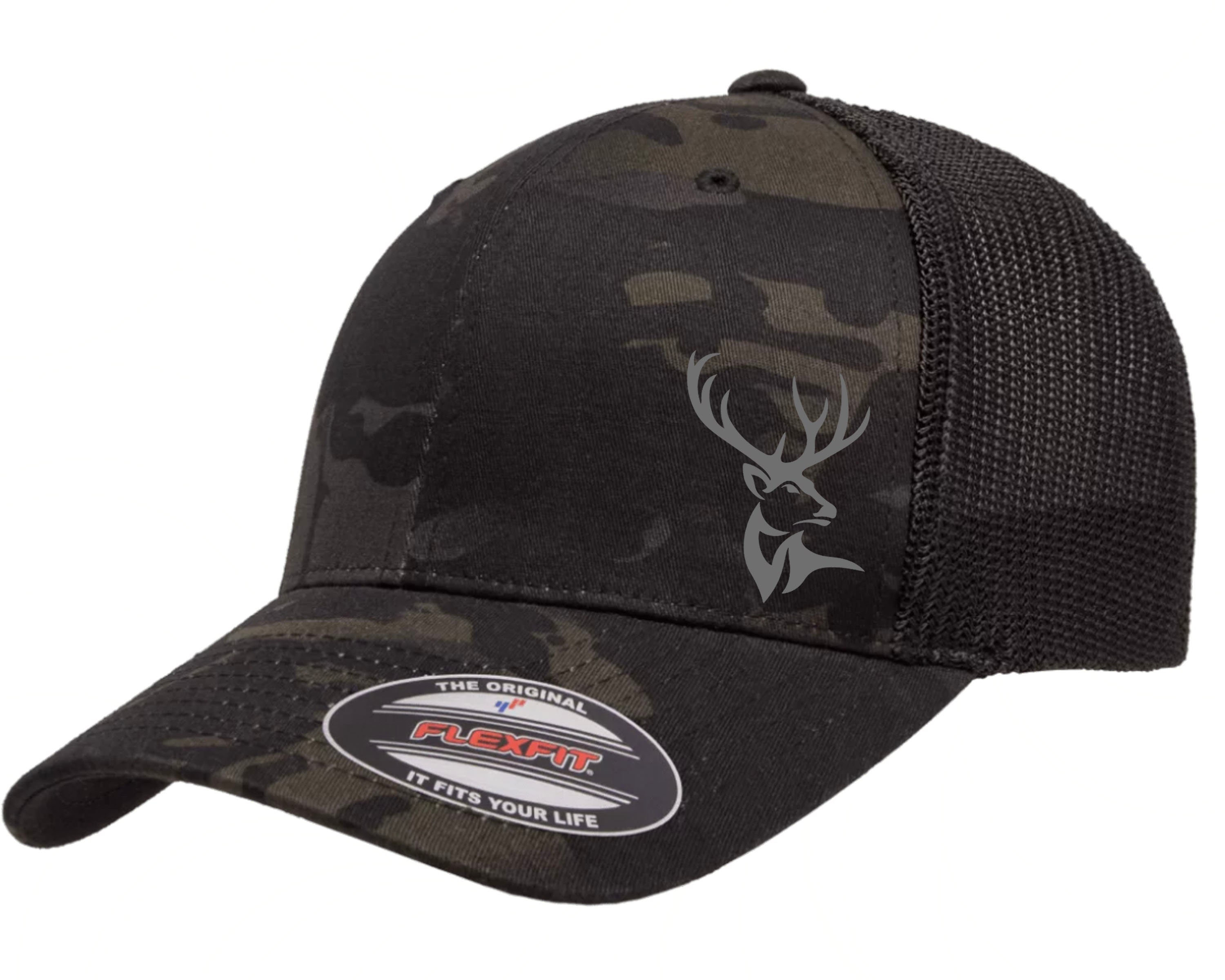 Trucker Etsy Whitetail 6511 Multicam Mesh Cap Buck Back Flexfit -