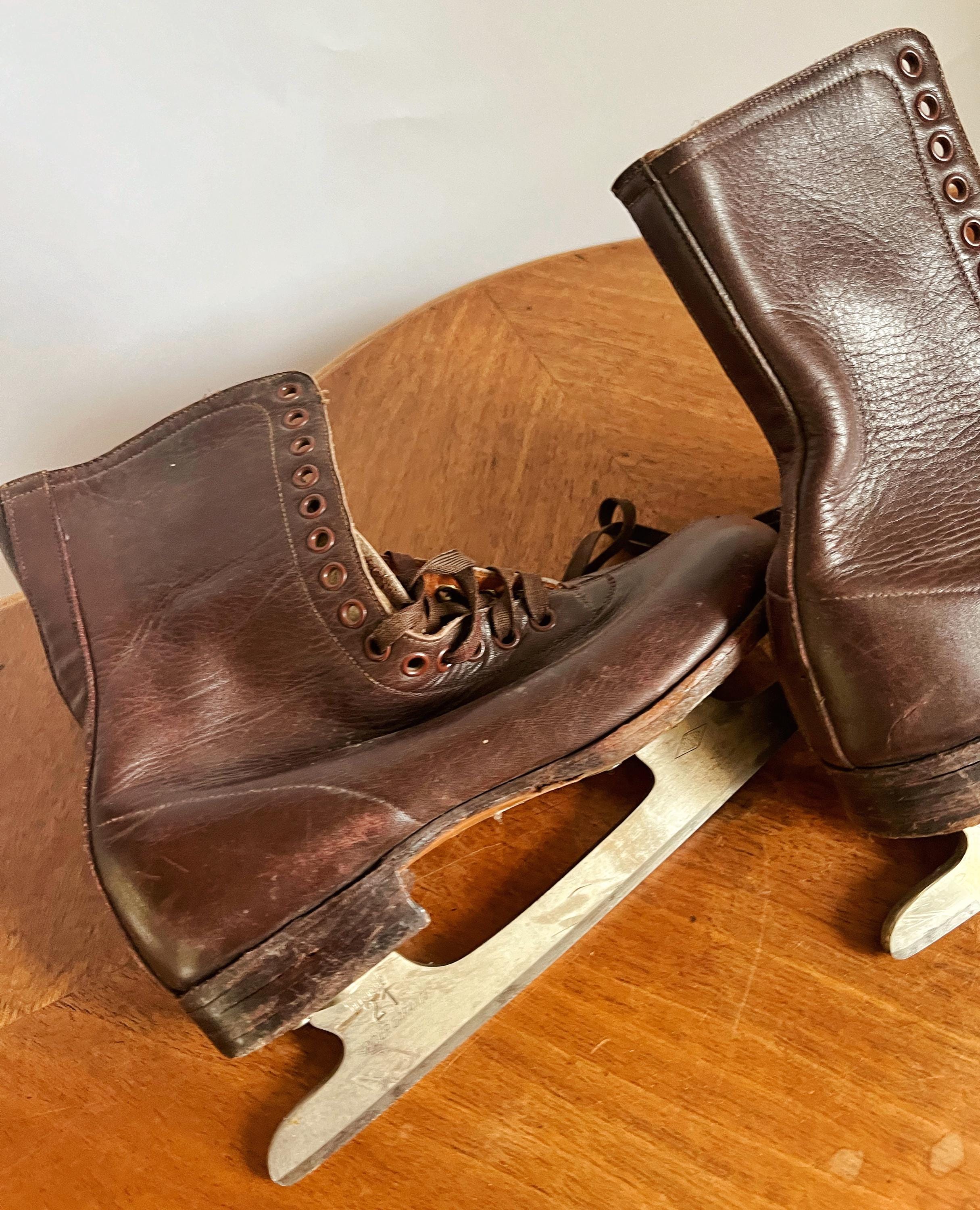 1 paire de patin à glace ancien - Collection