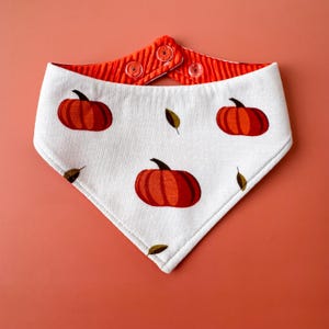 Reversible Bandana: Pumpkin/Orange Pleat BA14