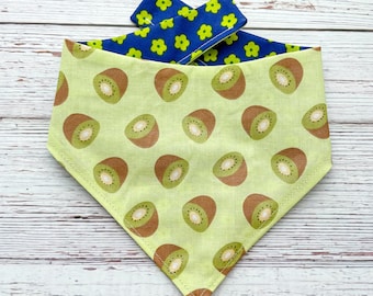 Story Sale-omkeerbare bandana: Kiwi/groene bloem
