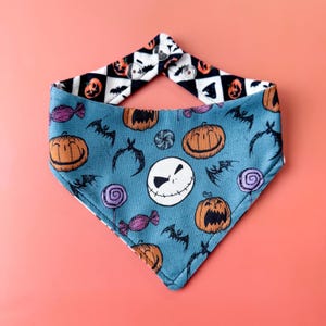 Reversible Bandana: Pumpkin Jack/Jack Check BA7